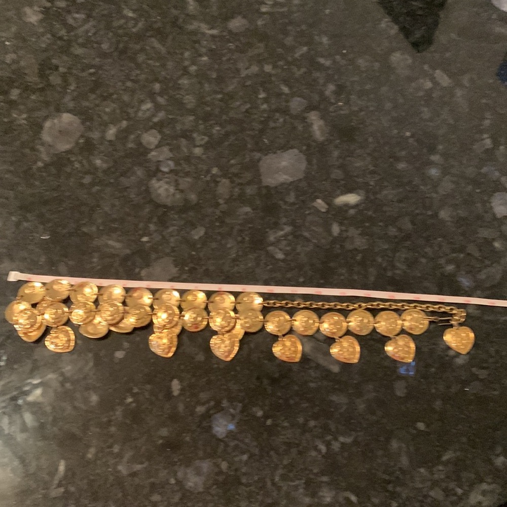 🎉HP🎉 Vintage EDOUARD RAMBAUD PARIS  Heart/Disc gold Belt - Picture 8 of 15